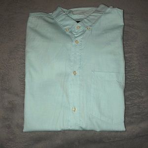 Turquoise H&M button up short sleeve shirt